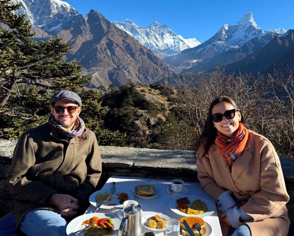 potret Marissa Nasution dan suami di Nepal