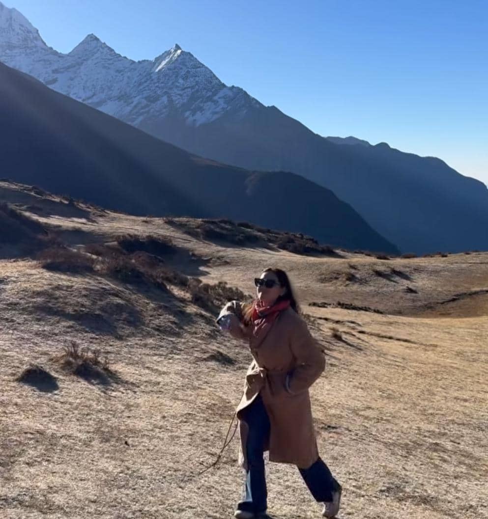 potret Marissa Nasution dan suami di Nepal