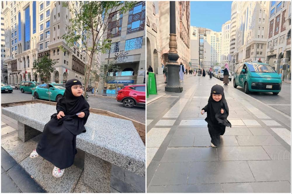 Cunda anak Denny Caknan main di Madinah