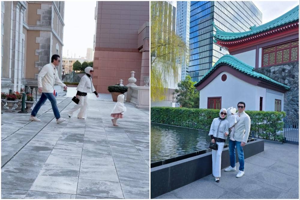 Syahrini dan Reino Barack ajak anak liburan