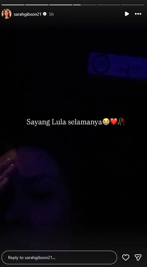 ucapan belasungkawa untuk Lula Lahfah