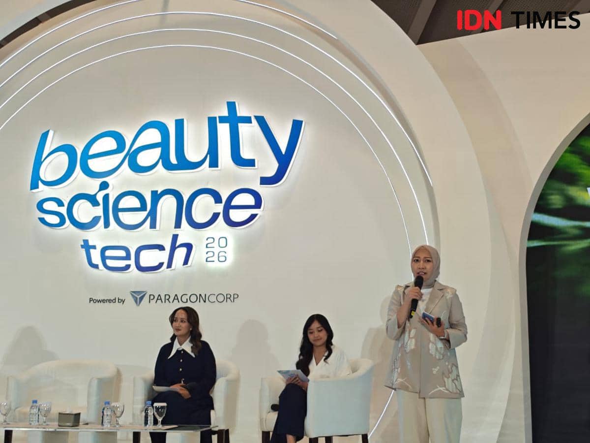 Beauty Science Tech 2026 sesi “From Forest to Fragrance: Regenerating Biodiversity for People, Planet, and the Future” pada Kamis (22/1/2026) di City Hall Pondok Indah Mall 3. (IDN Times/Febriyanti Revitasari)