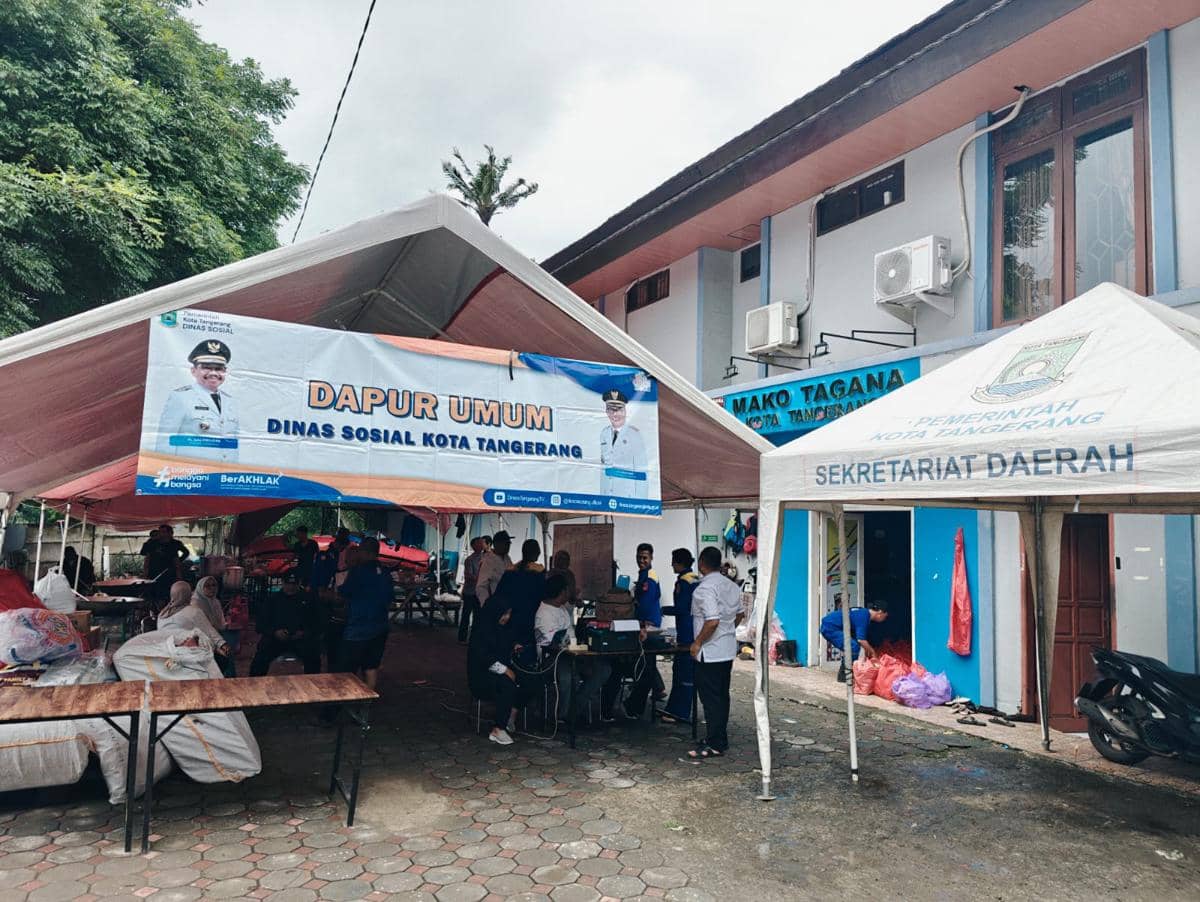 Posko banjir di Kota Tangerang