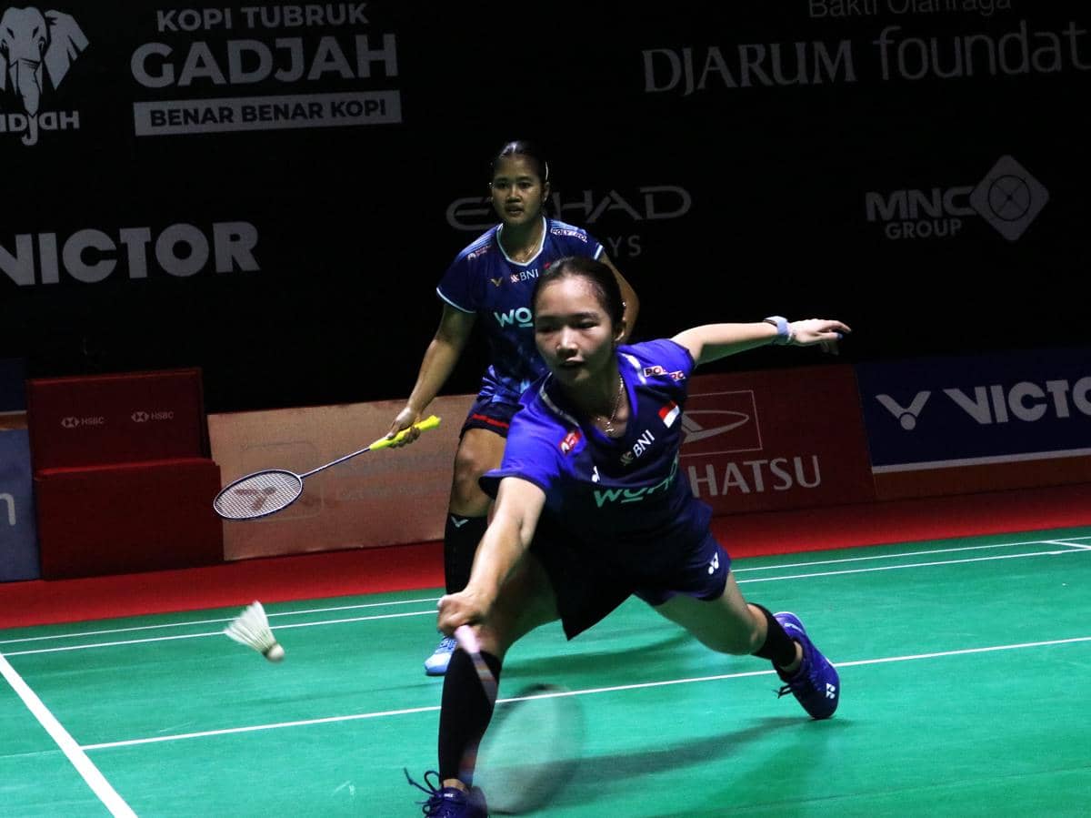 Rachel Allessya Rose/Febi Setianingrum memenangkan laga perempat final Indonesia Masters 2026 atas wakil China, Luo Xu Mim/Wang Yi Dio