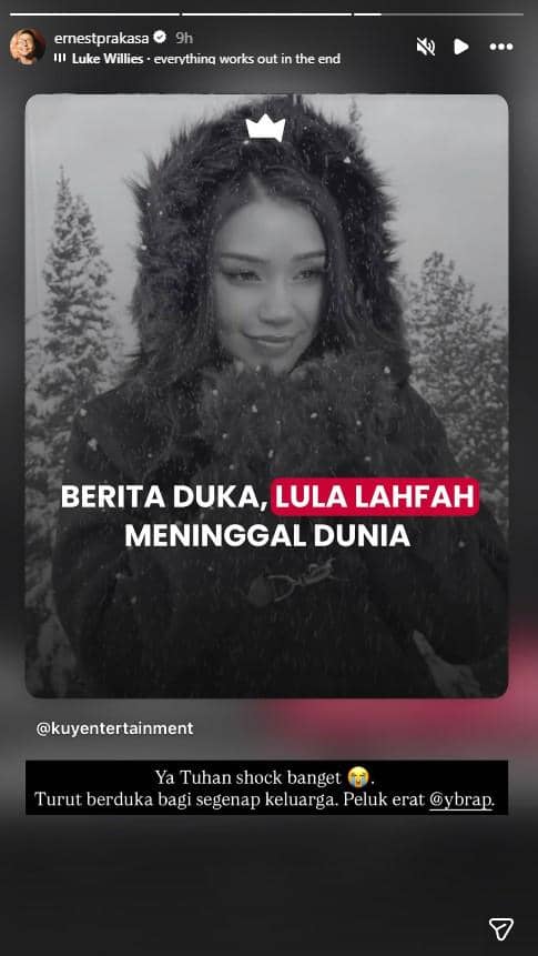 ucapan belasungkawa untuk Lula Lahfah