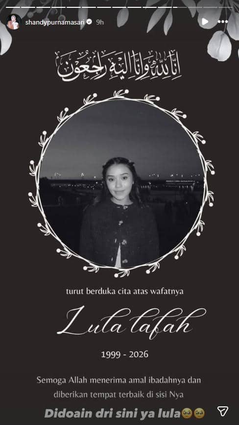 ucapan belasungkawa untuk Lula Lahfah