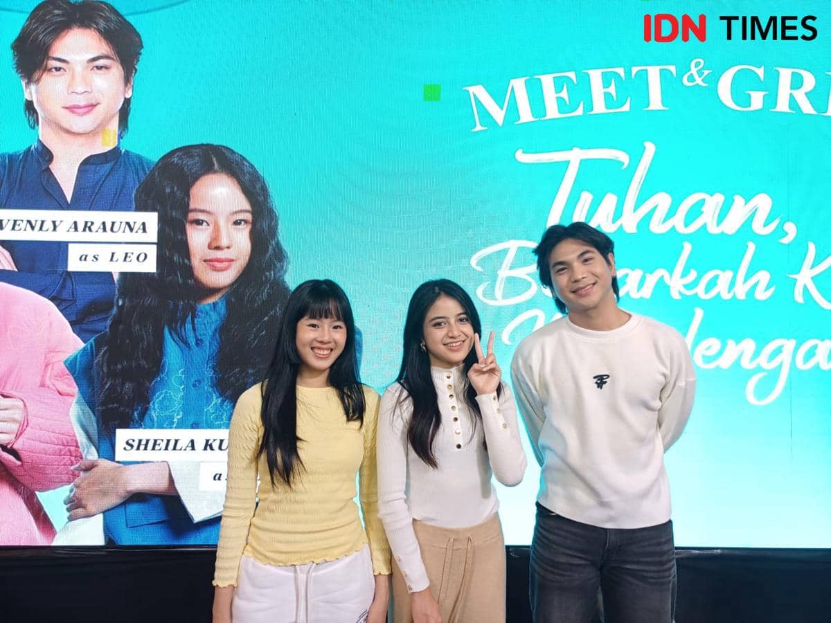 Meet and greet cast film Tuhan Benarkah Kau Mendengarku (IDN Times/Feny Maulia Agustin)