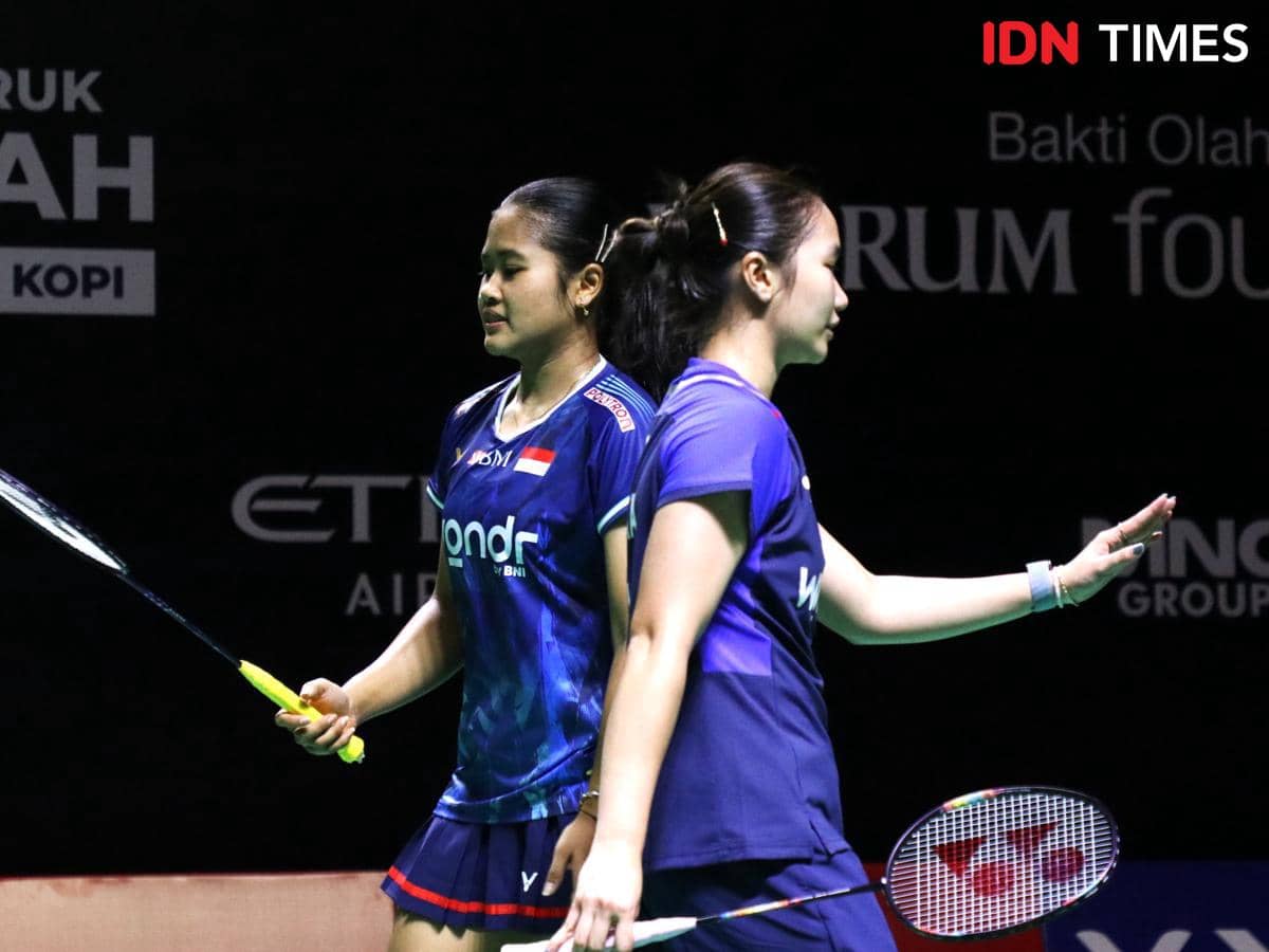 Rachel Allessya Rose/Febi Setianingrum memenangkan laga perempat final Indonesia Masters 2026 atas wakil China, Luo Xu Mim/Wang Yi Dio