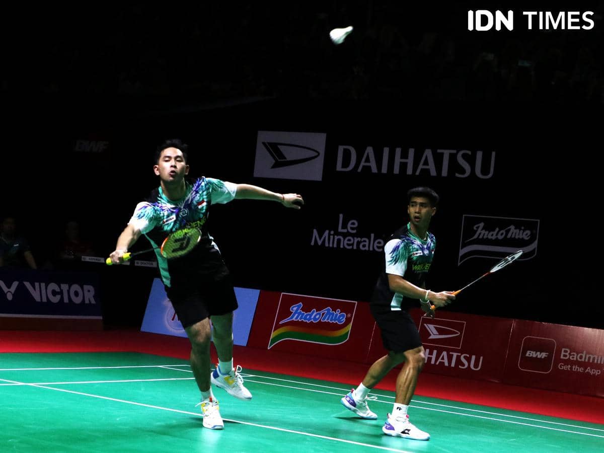 Sabar Karyaman Gutama/Moh Reza Pahlevi Isfahani kandas di semifinal Indonesia Masters 2026