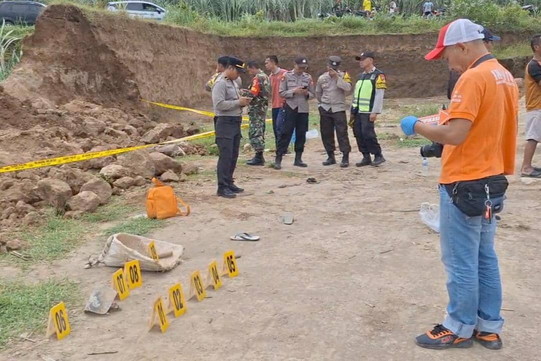 Lokasi tambang tanah batu bata di desa Sugihwaras Kelantan Maospati Magetan longsor tewaskan pekerja. IDN Times/Istimewa.