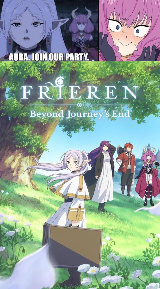 meme Aura dari Frieren