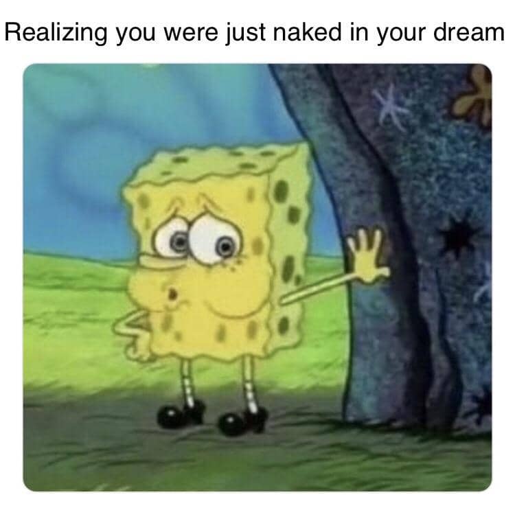 meme SpongeBob tentang mimpi