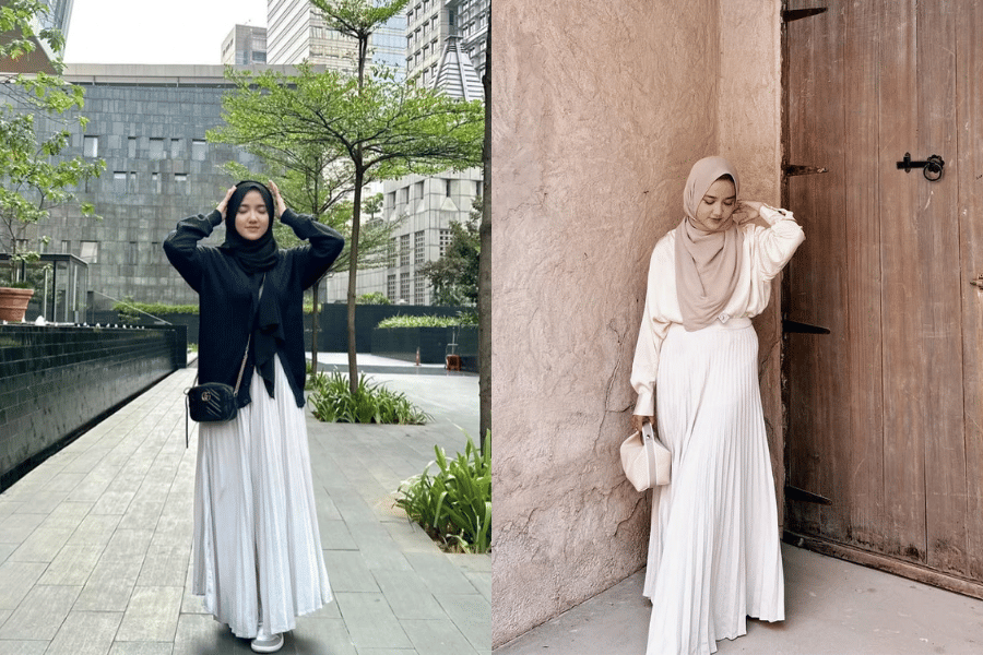 padu padan outfit untuk kuliah ala Wirda Mansur