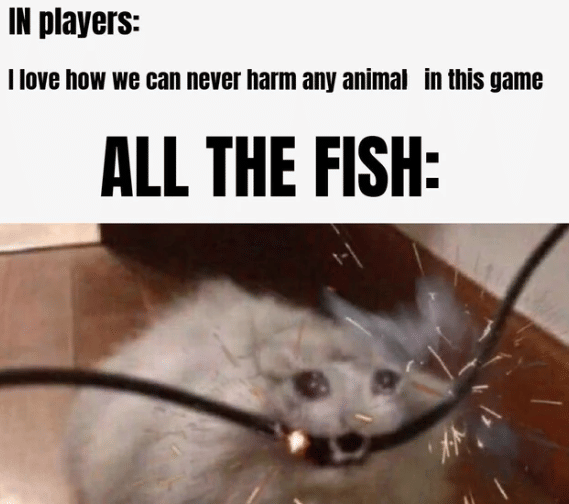 meme sayang hewan di game