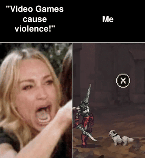 meme sayang hewan di game