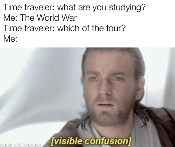 meme time traveler ke masa perang