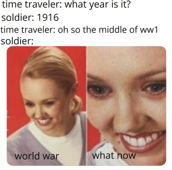 meme time traveler ke masa perang