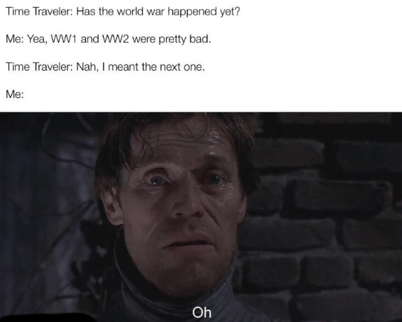 meme time traveler ke masa perang
