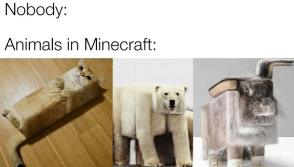 meme hewan dalam game Minecraft