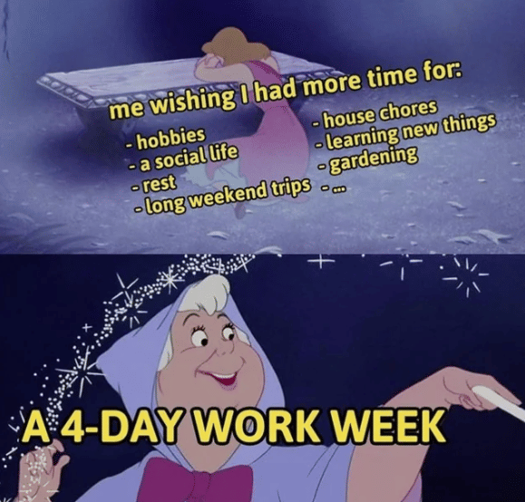 meme kerja 4 hari seminggu