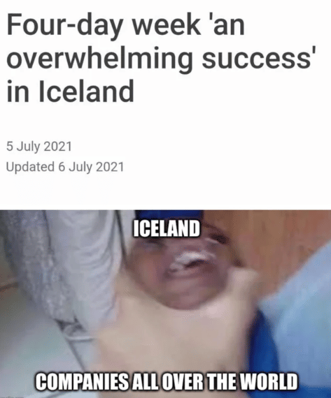 meme kerja 4 hari seminggu