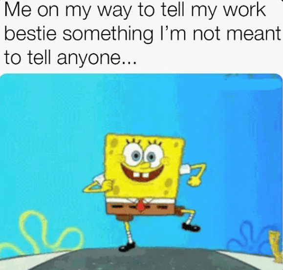 meme bestie di tempat kerja