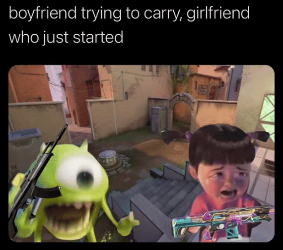 meme main game bareng pacar