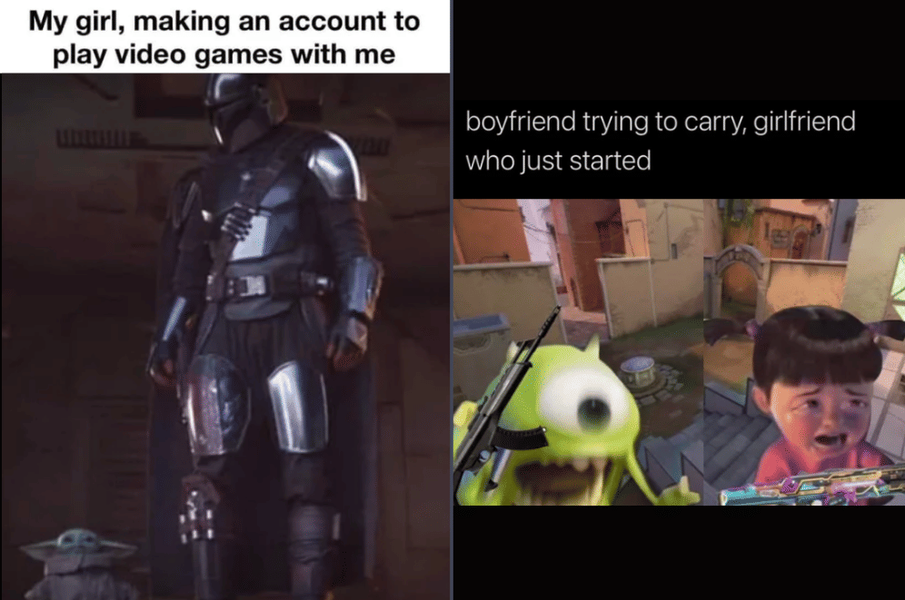 meme main game bareng pacar