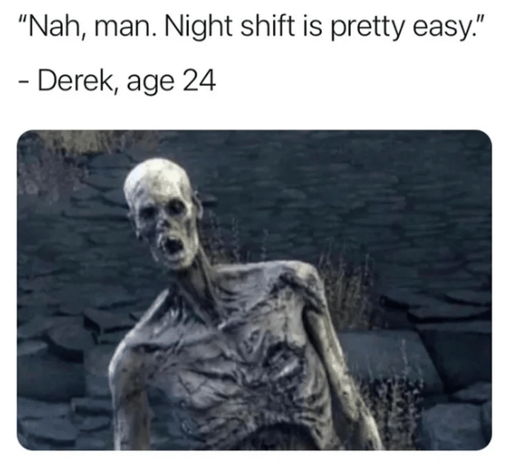 meme kerja sampai larut malam