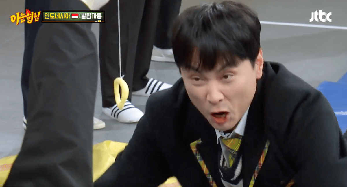 momen cast Knowing Brothers main balap karung