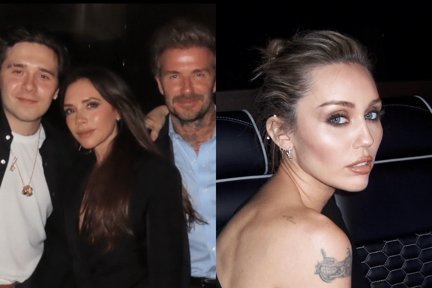 keluarga David Beckham dan Milley Cyrus