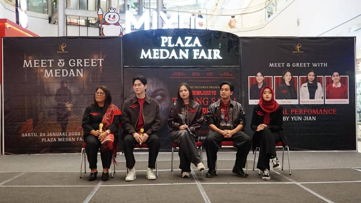 Meet and Greet Film Dowajuseyo, Tolong Saya! di Medan, Sabtu (24/1/2026) (dok.Heart Pictures)