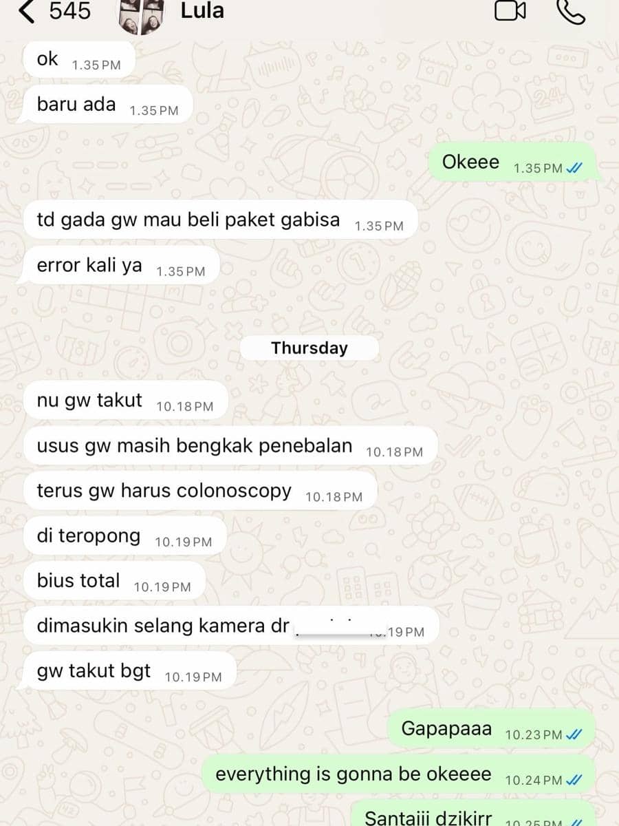 pesan terakhir Lula Lahfah