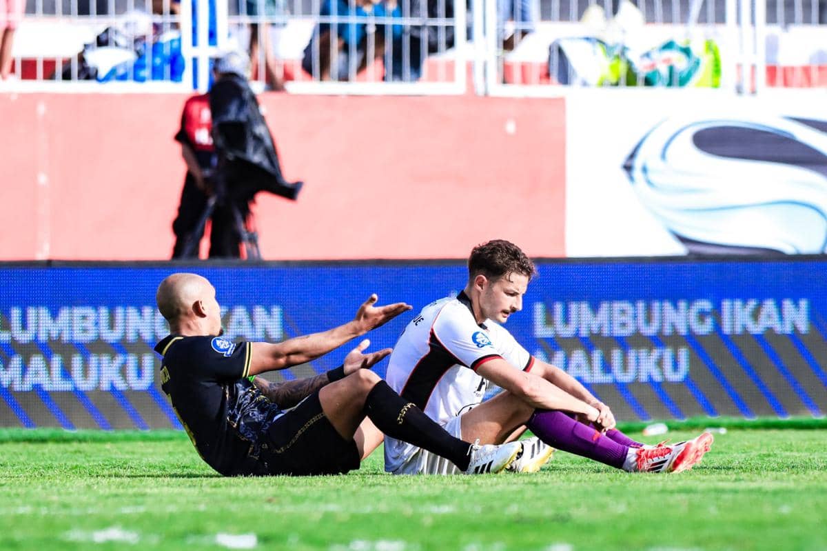 Pemain Persik Kediri saat melawan Malut United. IDN Times/persik kediri