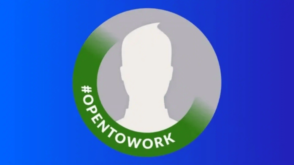 lencana Open to Work di Linkedin