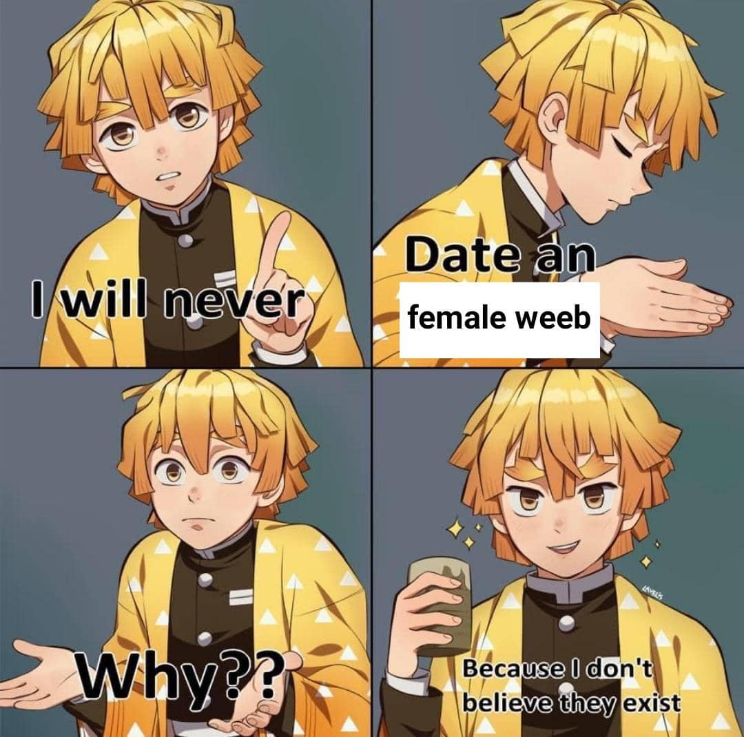 meme anime tentang cewek wibu