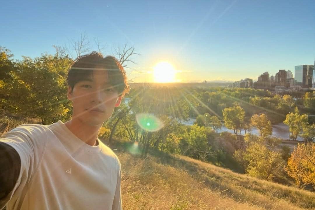 potret Sota Fukushi di Pusat Kota Calgary, Kanada