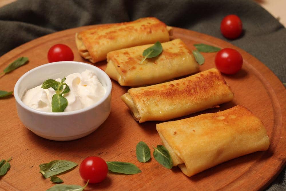 ilustrasi lumpia udang mayo 