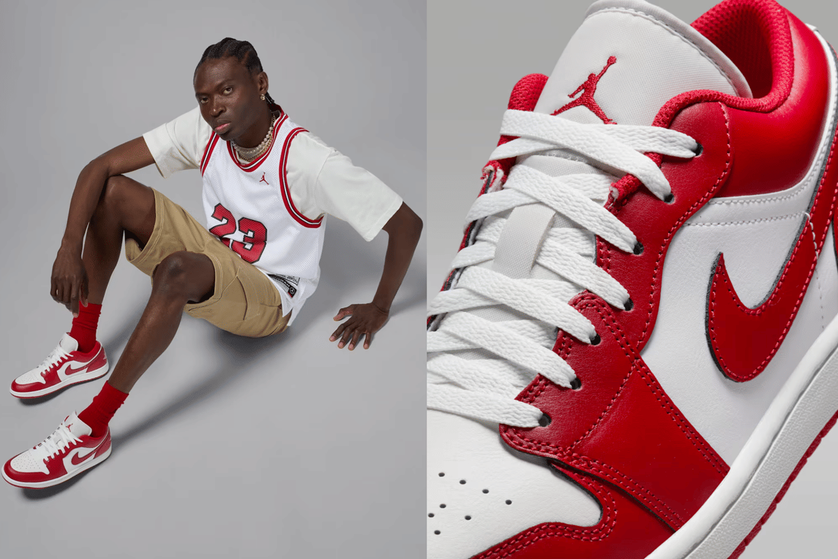 foto sneakers merah Nike 