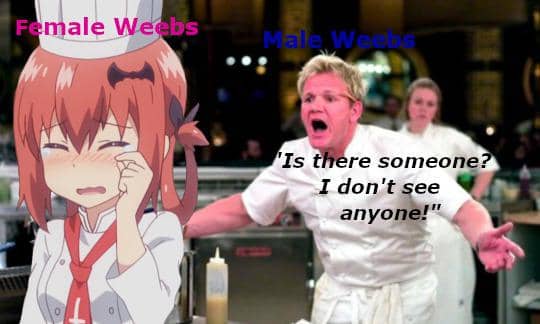 meme anime tentang cewek wibu