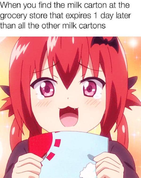 meme anime tentang kedaluwarsa