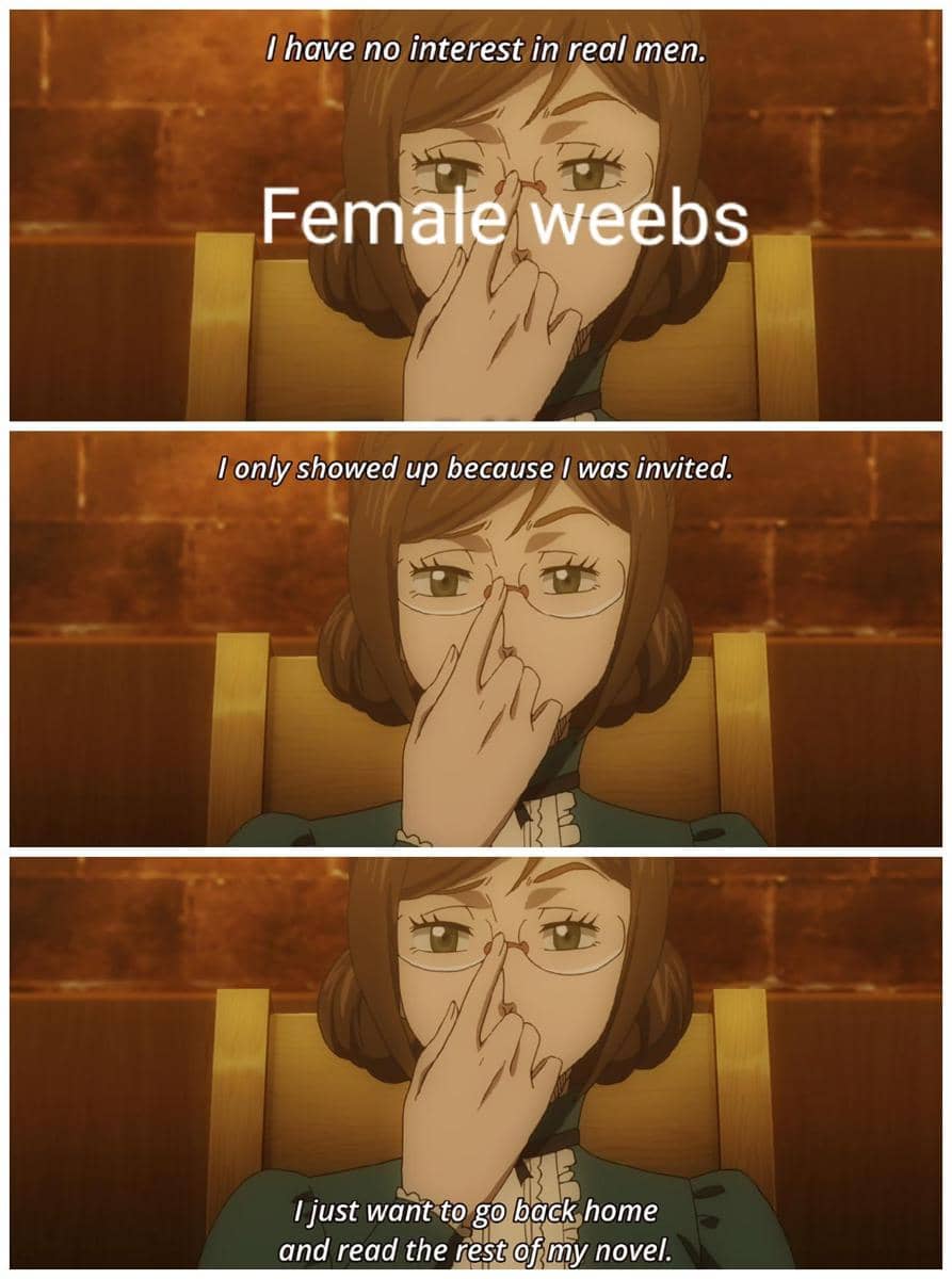 meme anime tentang cewek wibu