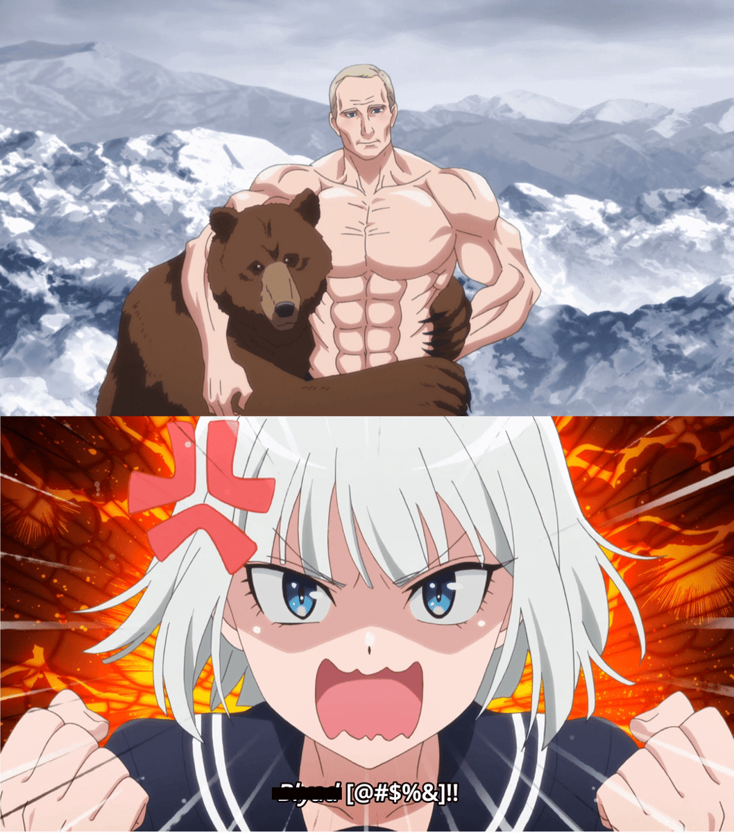 meme anime tentang otot