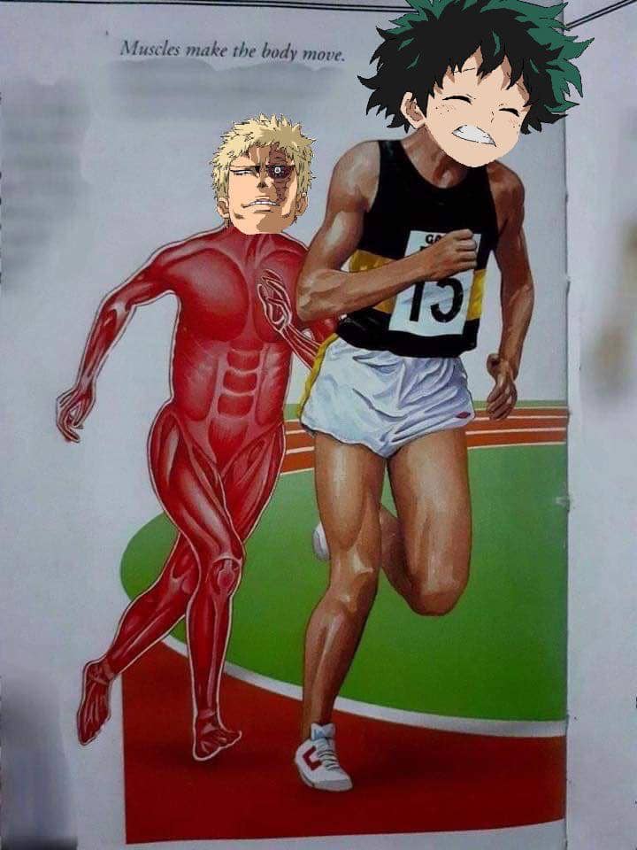meme anime tentang otot