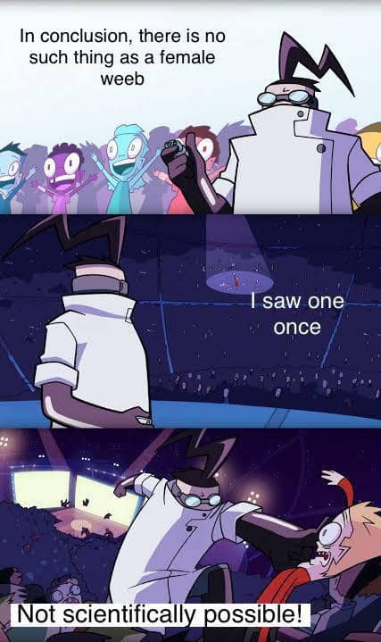 meme anime tentang cewek wibu