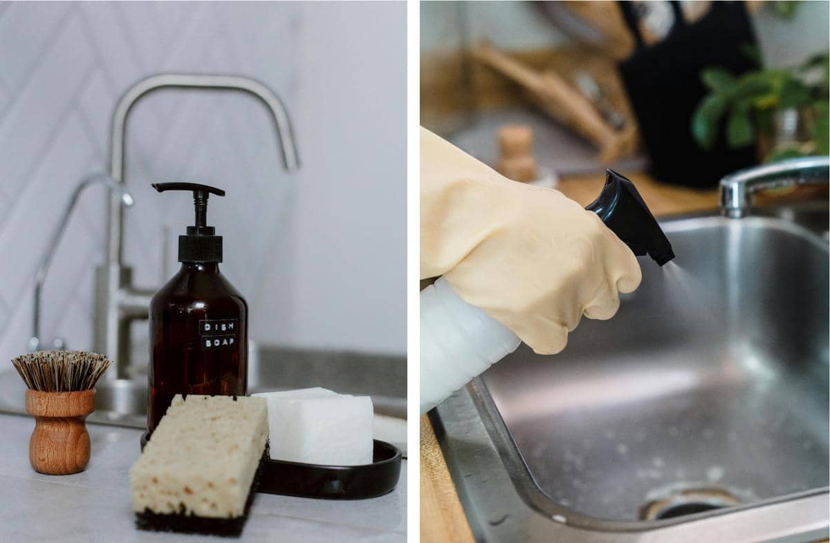 cara membersihkan kitchen sink stainless steel agar kinclong