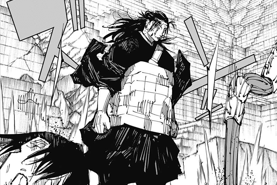 Kenjaku menggunakan Reverse Cursed Technique.