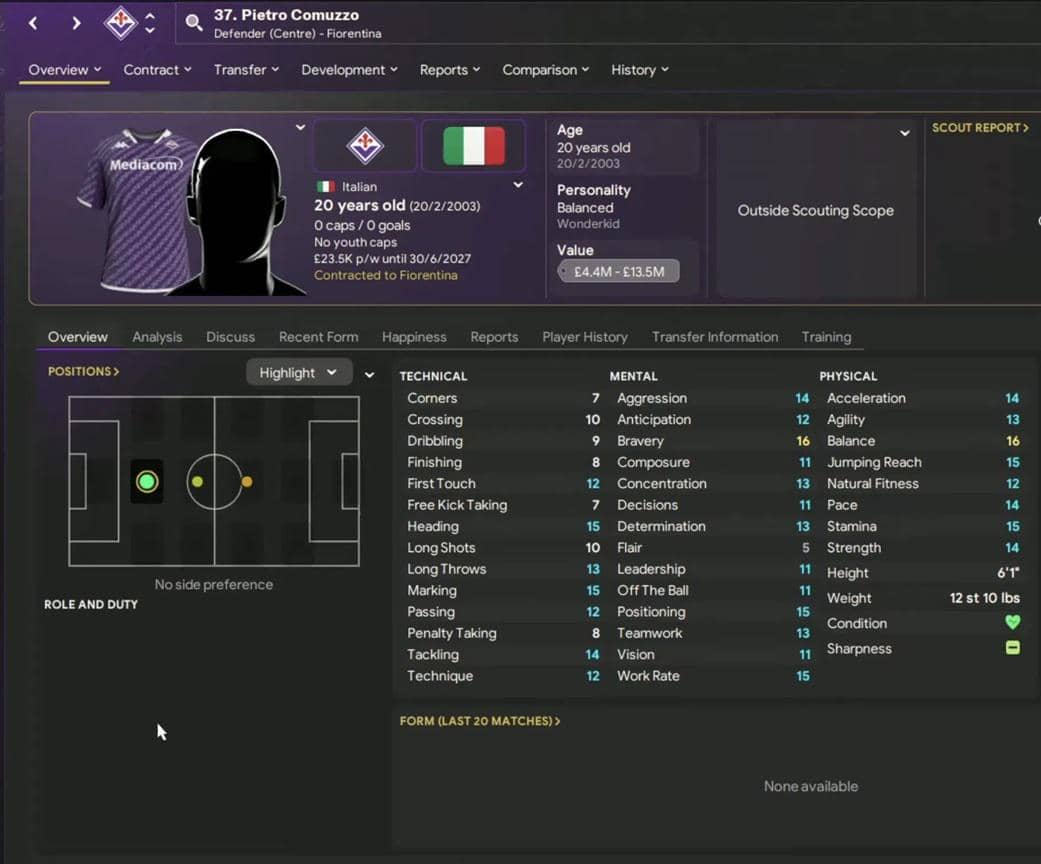 atribut Pietro Comuzzo FM26