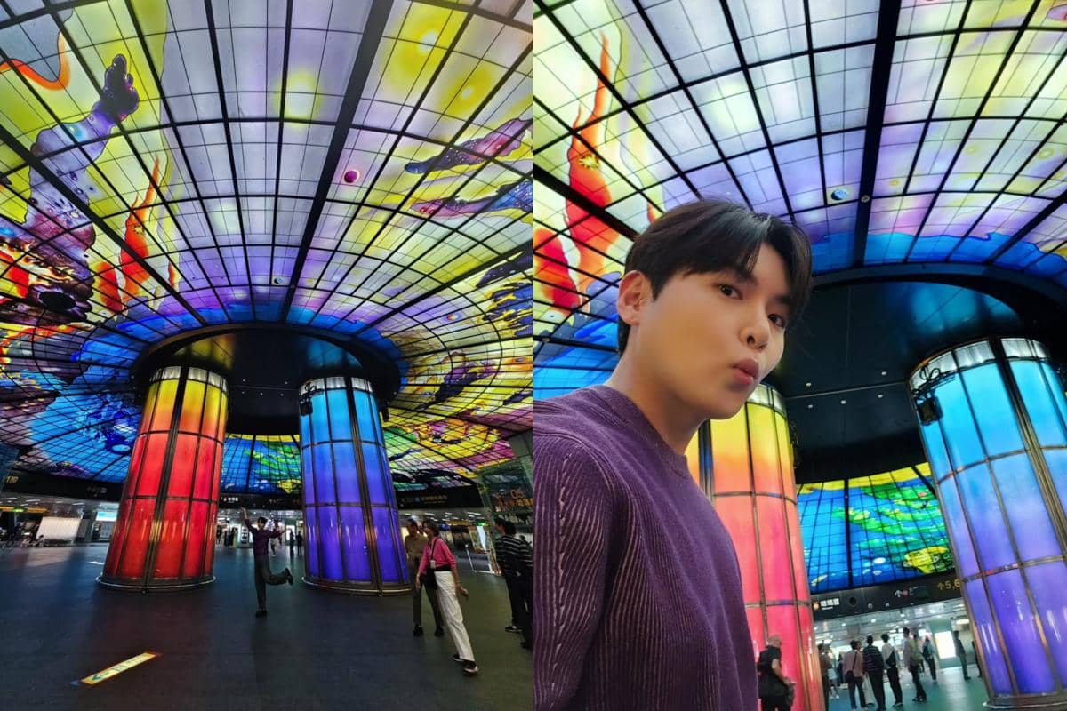 potret Ryeowook SUJU di Dome of Light, Kaohsiung
