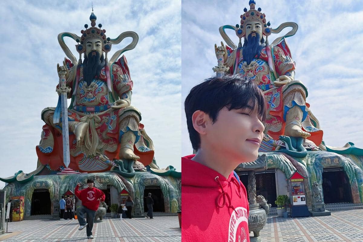 potret Ryeowook SUJU di Kuil Zuoying Yuandi, Kaohsiung